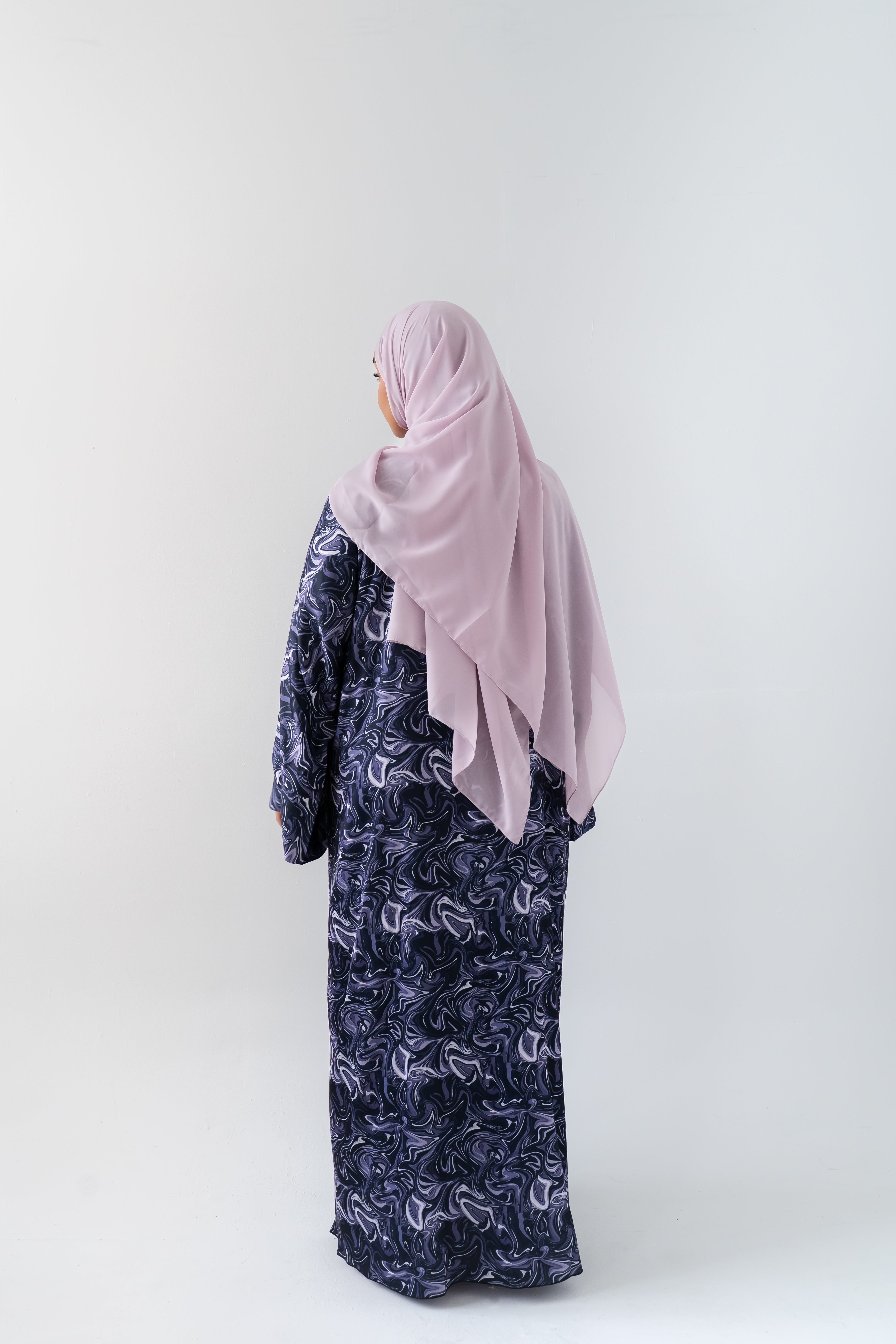 Lavender Marble Luxe Abaya
