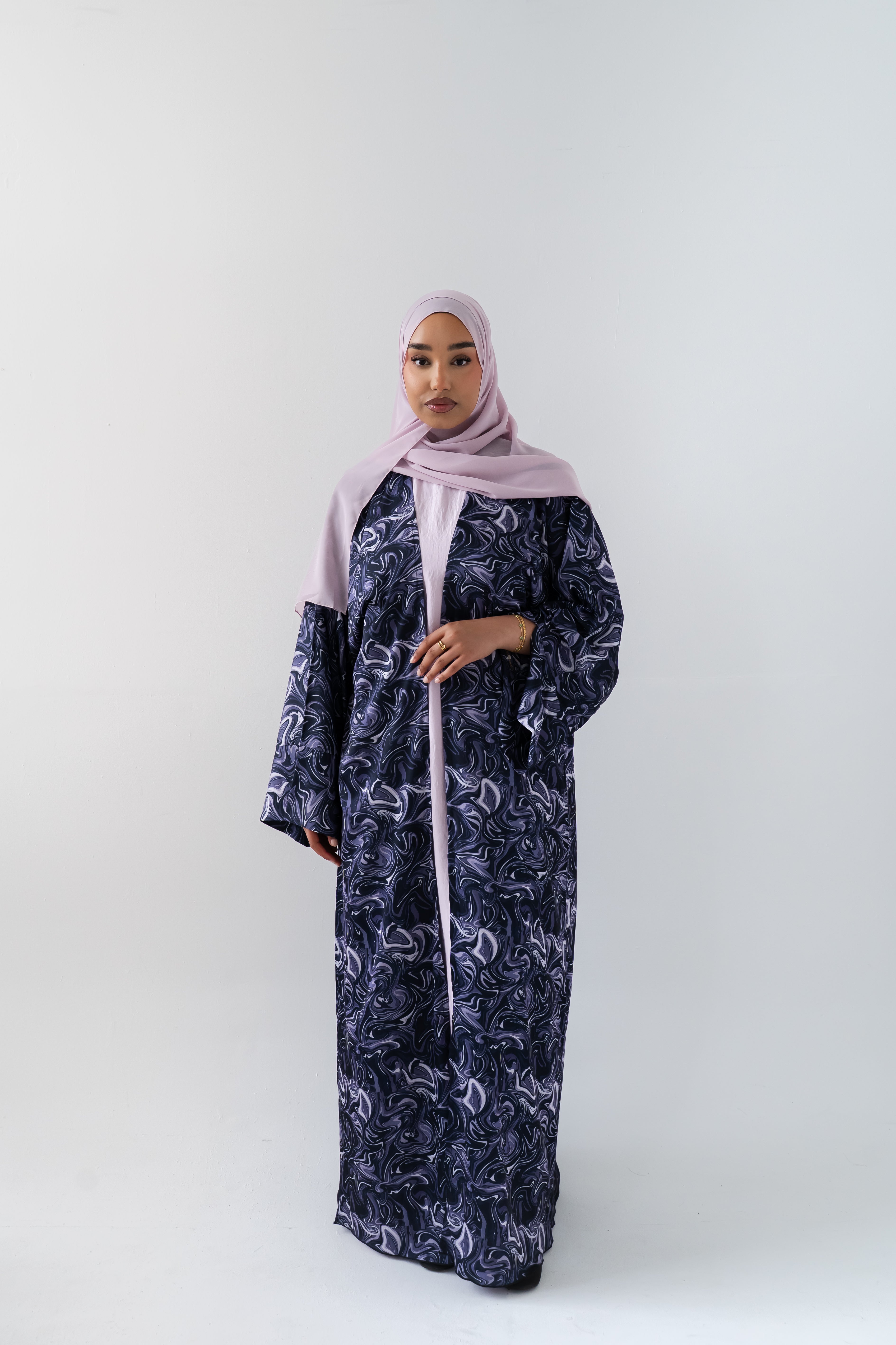 Lavender Marble Luxe Abaya