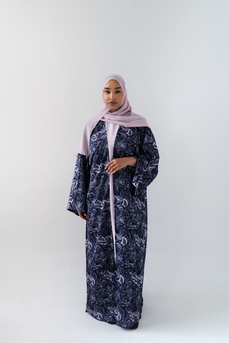 Lavender Marble Luxe Abaya