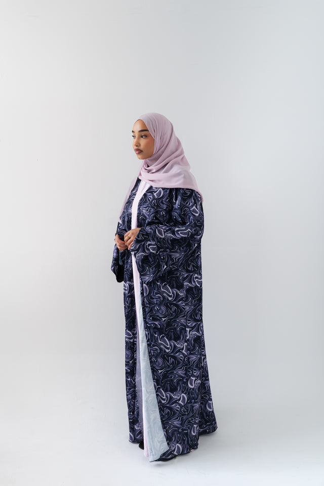 Lavender Marble Luxe Abaya