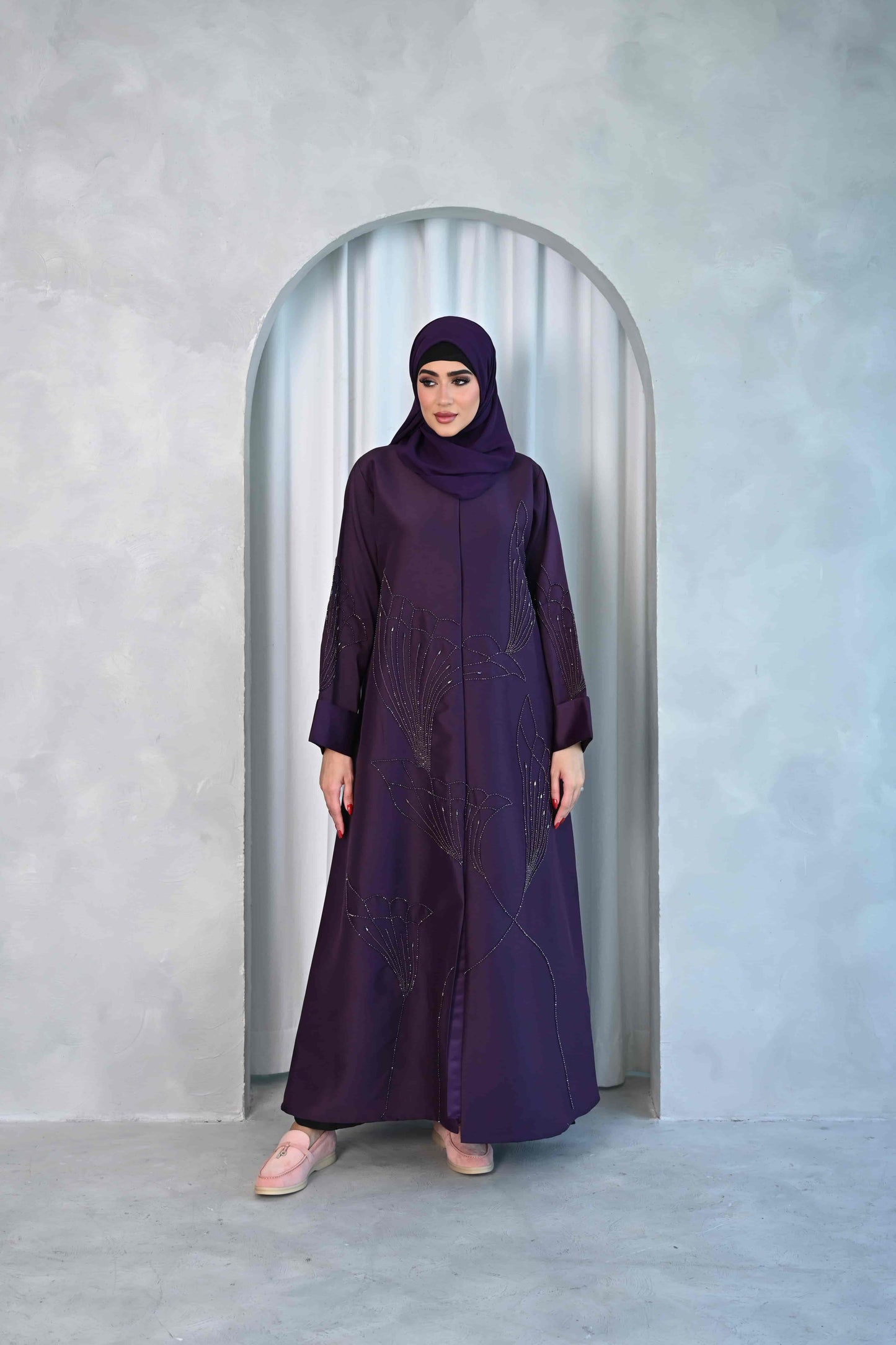 Lila Amethyst Abaya