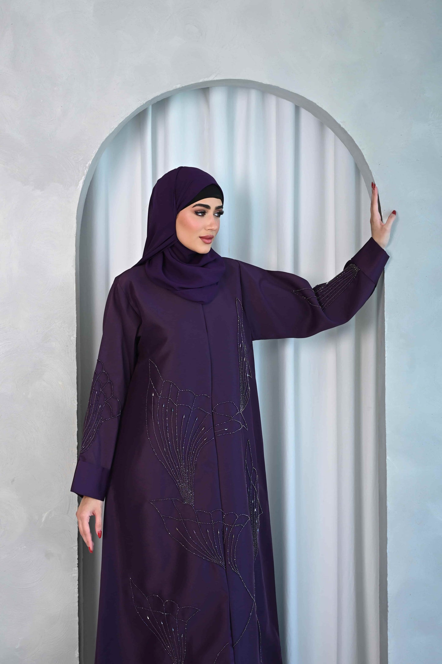 Lila Amethyst Abaya