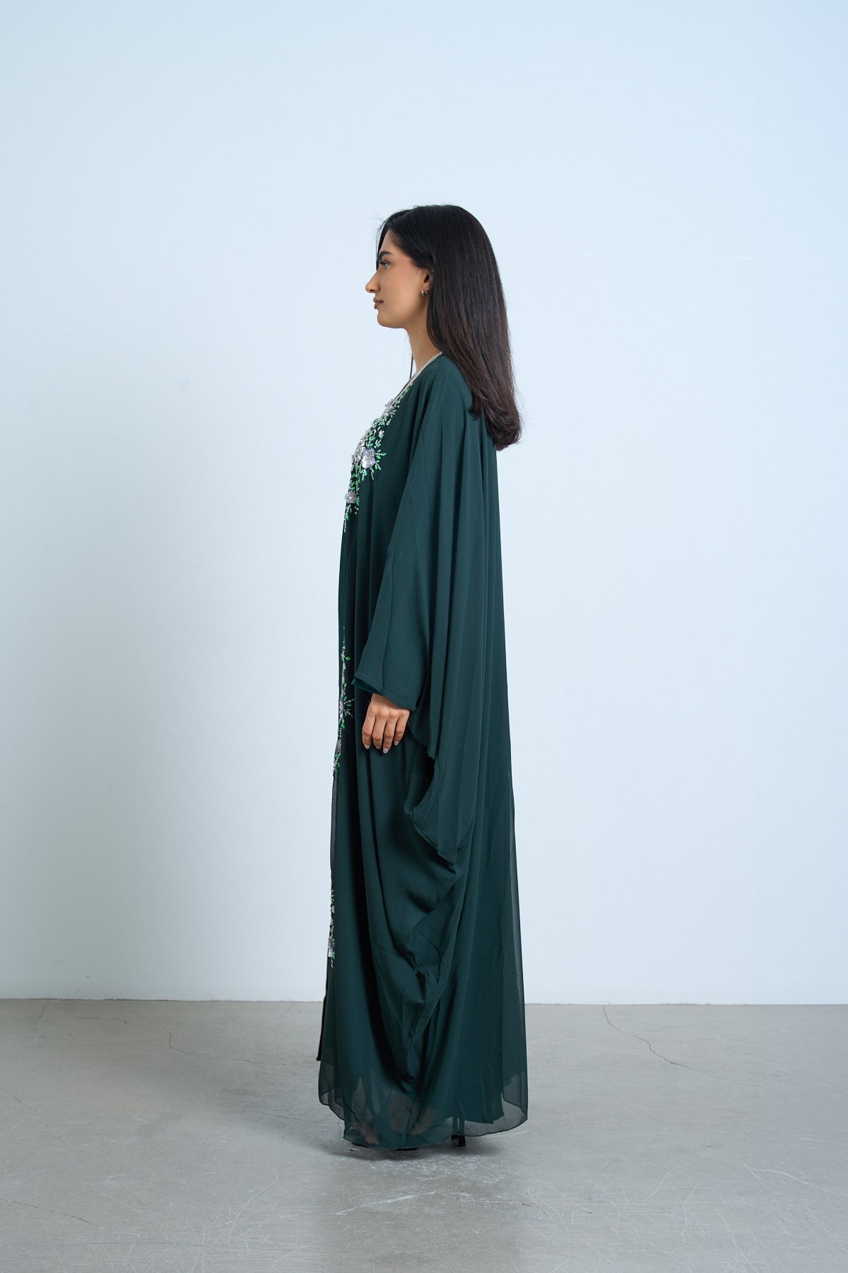 Emerald Bloom Kaftan
