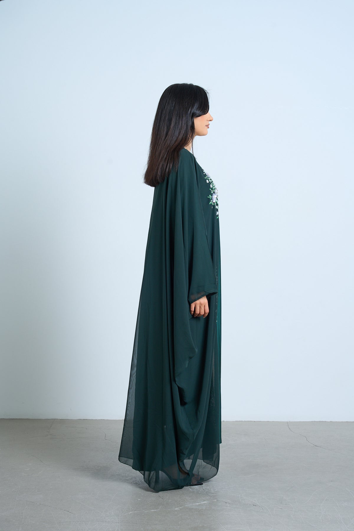 Emerald Bloom Kaftan