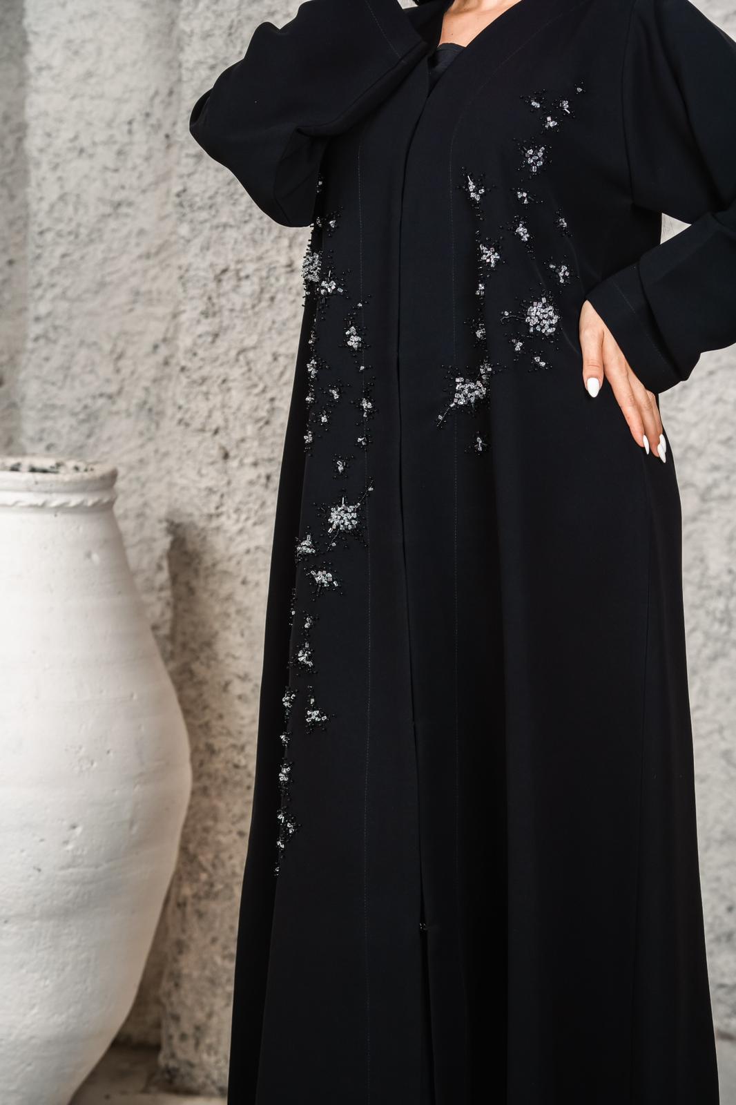 Crystal Embellished Luxury Two Piece Abaya