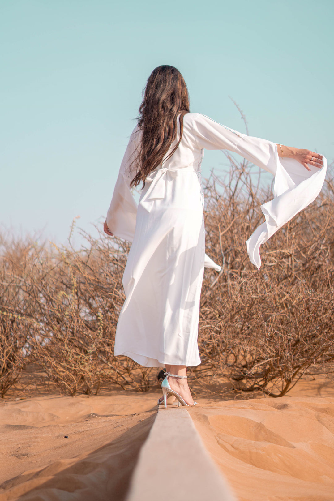 Modest White Maxi Dress